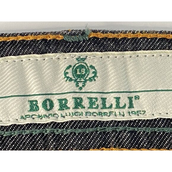 Luigi Borrelli Denim Jeans Blue Mens 44 (42 Actual) Luxury Button Fly 29 Inseam - Picture 2 of 16